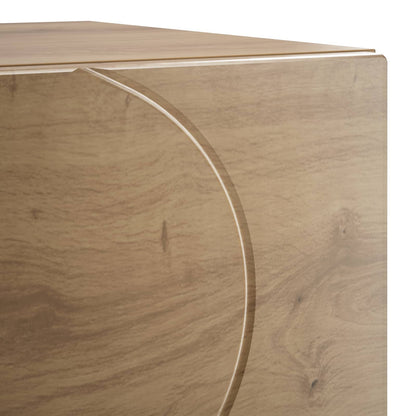 Nachtkastje Artisanaal eiken 33,5 x 34,5 x 50 cm Bewerkt hout