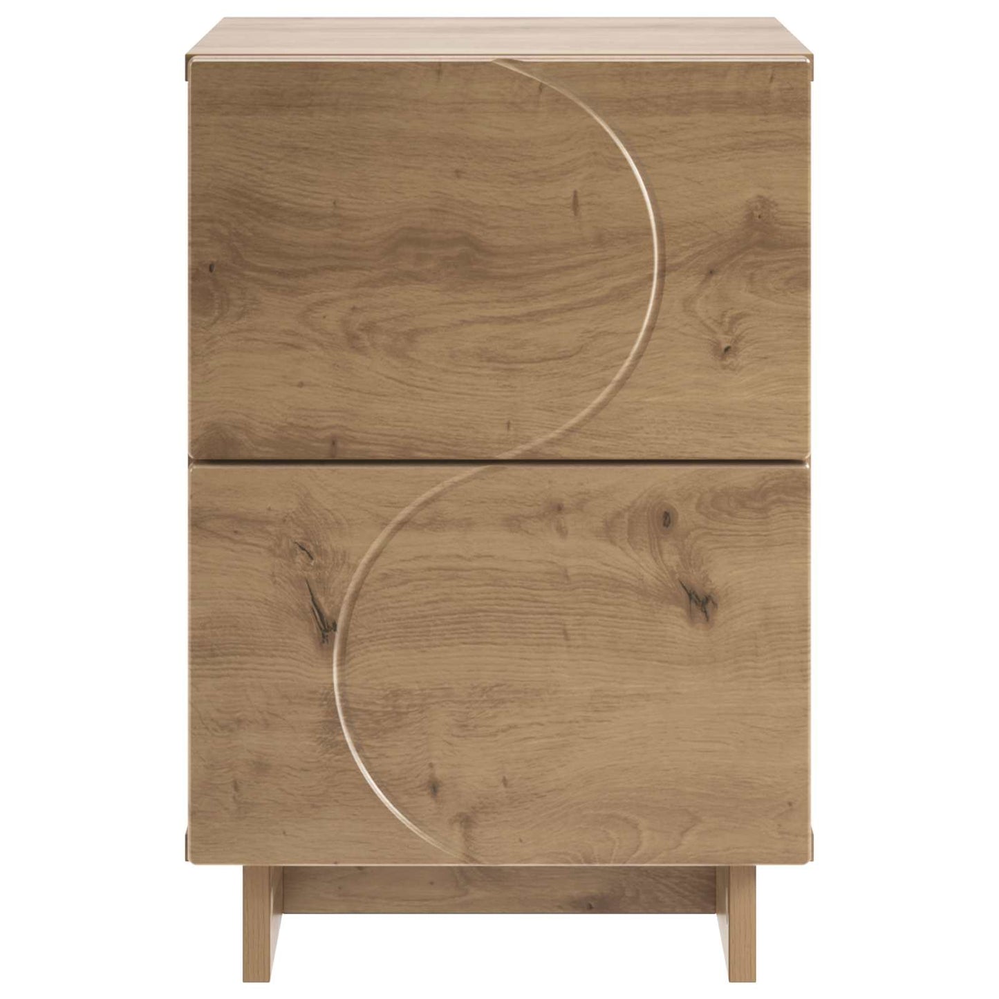 Nachtkastje Artisanaal eiken 33,5 x 34,5 x 50 cm Bewerkt hout