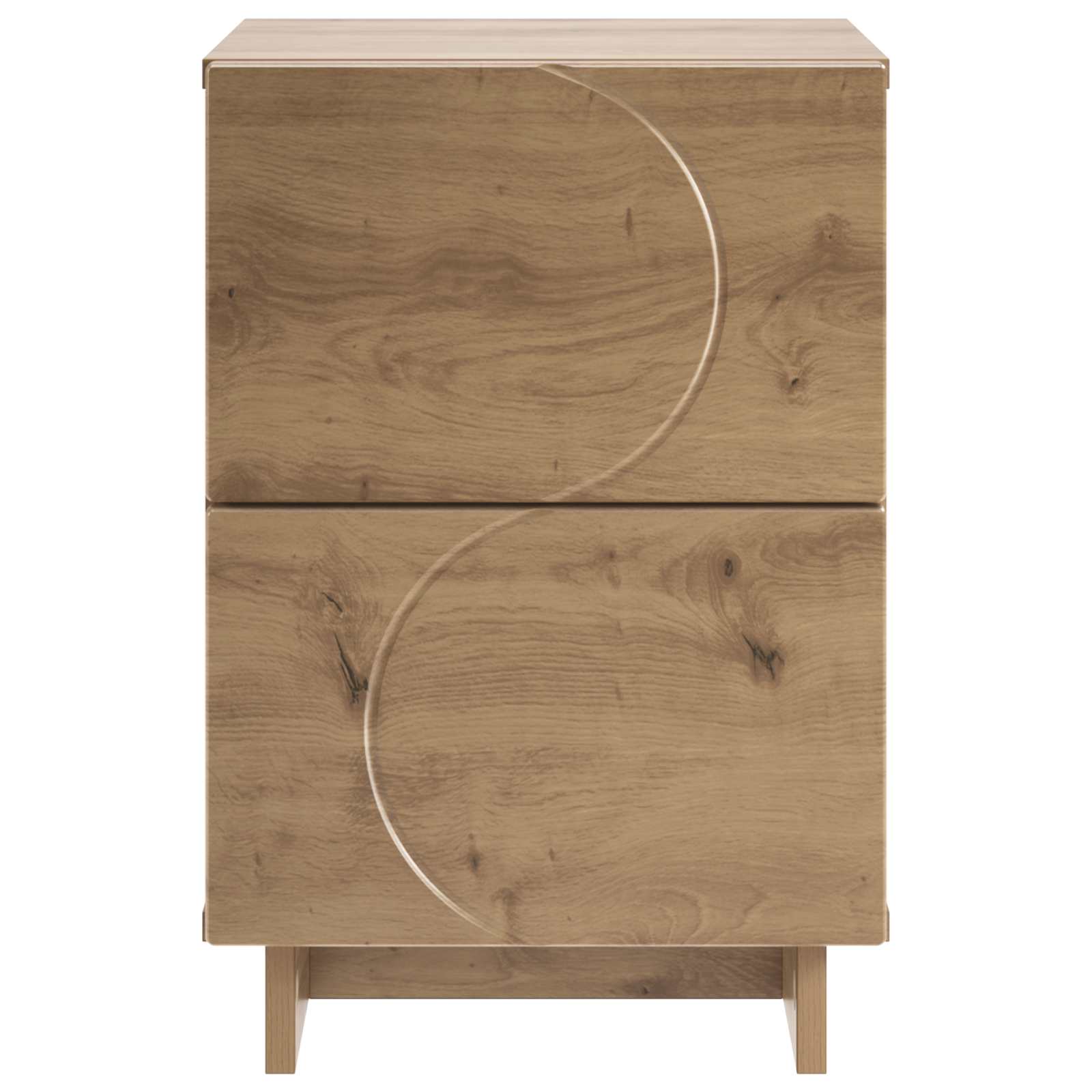 Nachtkastje Artisanaal eiken 33,5 x 34,5 x 50 cm Bewerkt hout
