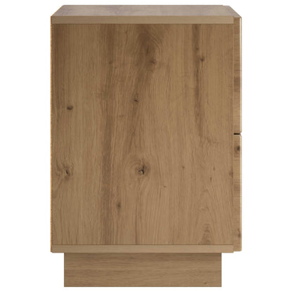 Nachtkastje Artisanaal eiken 33,5 x 34,5 x 50 cm Bewerkt hout