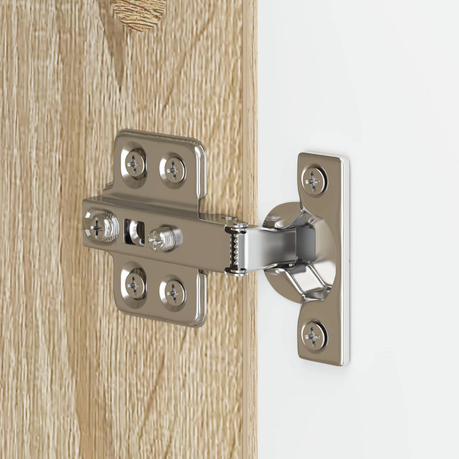 Nachtkastje 2 st Sonoma Eiken 33,5 x 34,5 x 50 cm Bewerkt hout