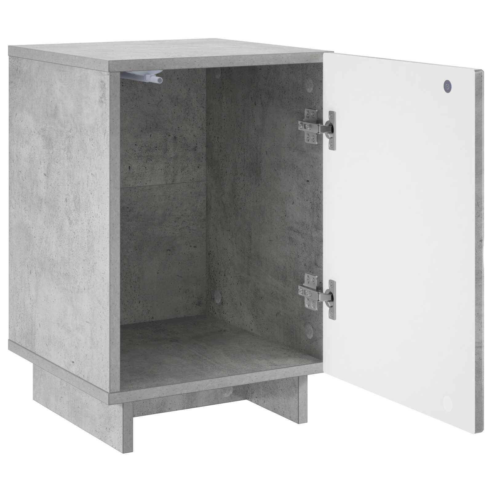 Nachtkastje Betongrijs 33,5 x 34,5 x 50 cm Bewerkt hout