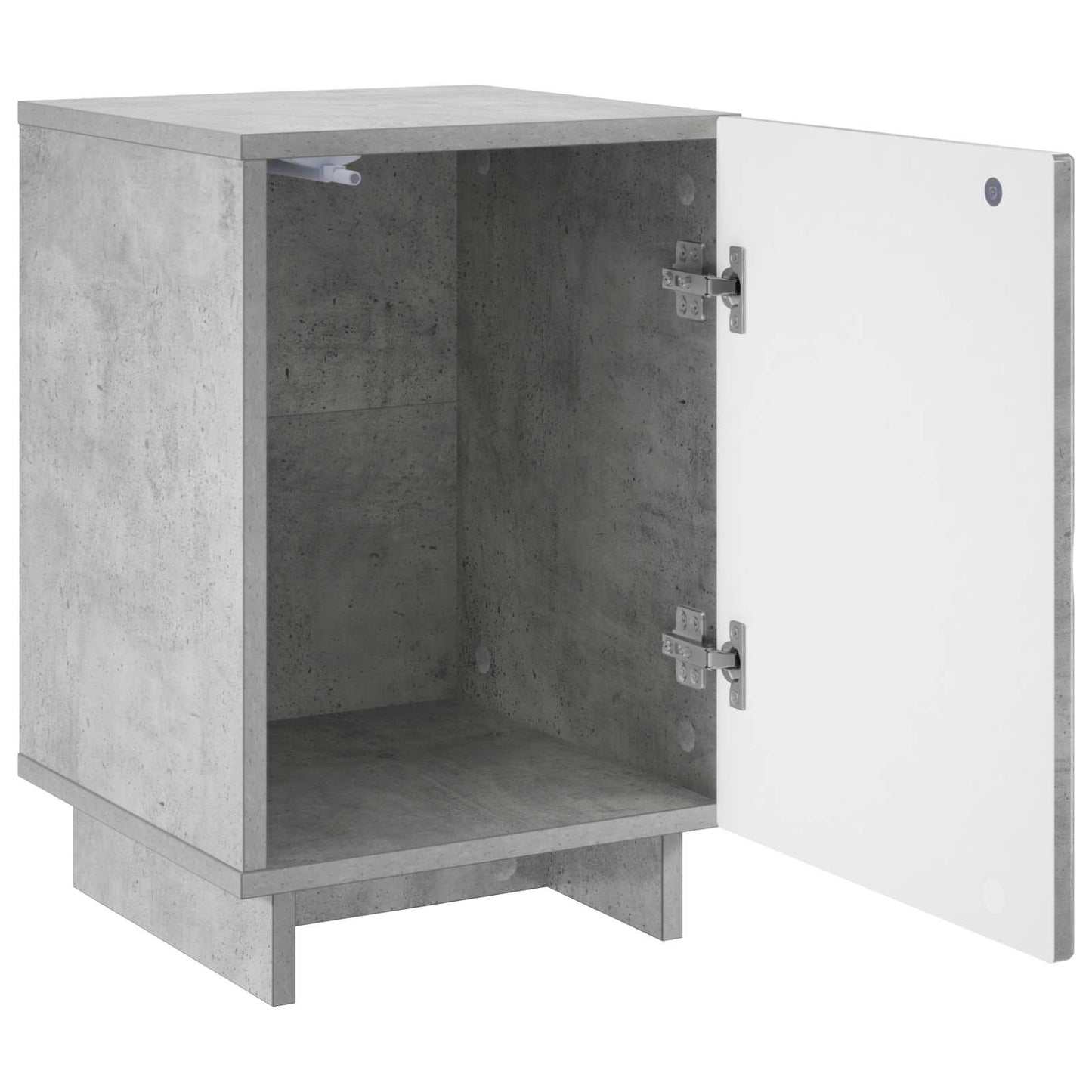 Nachtkastje 2 st Betongrijs 33,5 x 34,5 x 50 cm Bewerkt hout