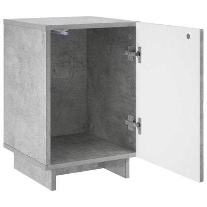 Nachtkastje 2 st Betongrijs 33,5 x 34,5 x 50 cm Bewerkt hout