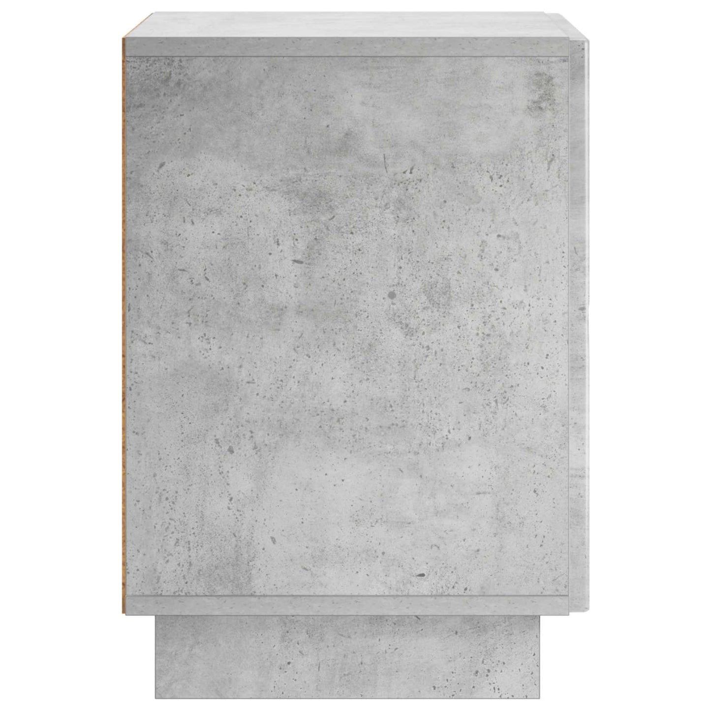 Nachtkastje 2 st Betongrijs 33,5 x 34,5 x 50 cm Bewerkt hout