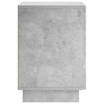 Nachtkastje 2 st Betongrijs 33,5 x 34,5 x 50 cm Bewerkt hout