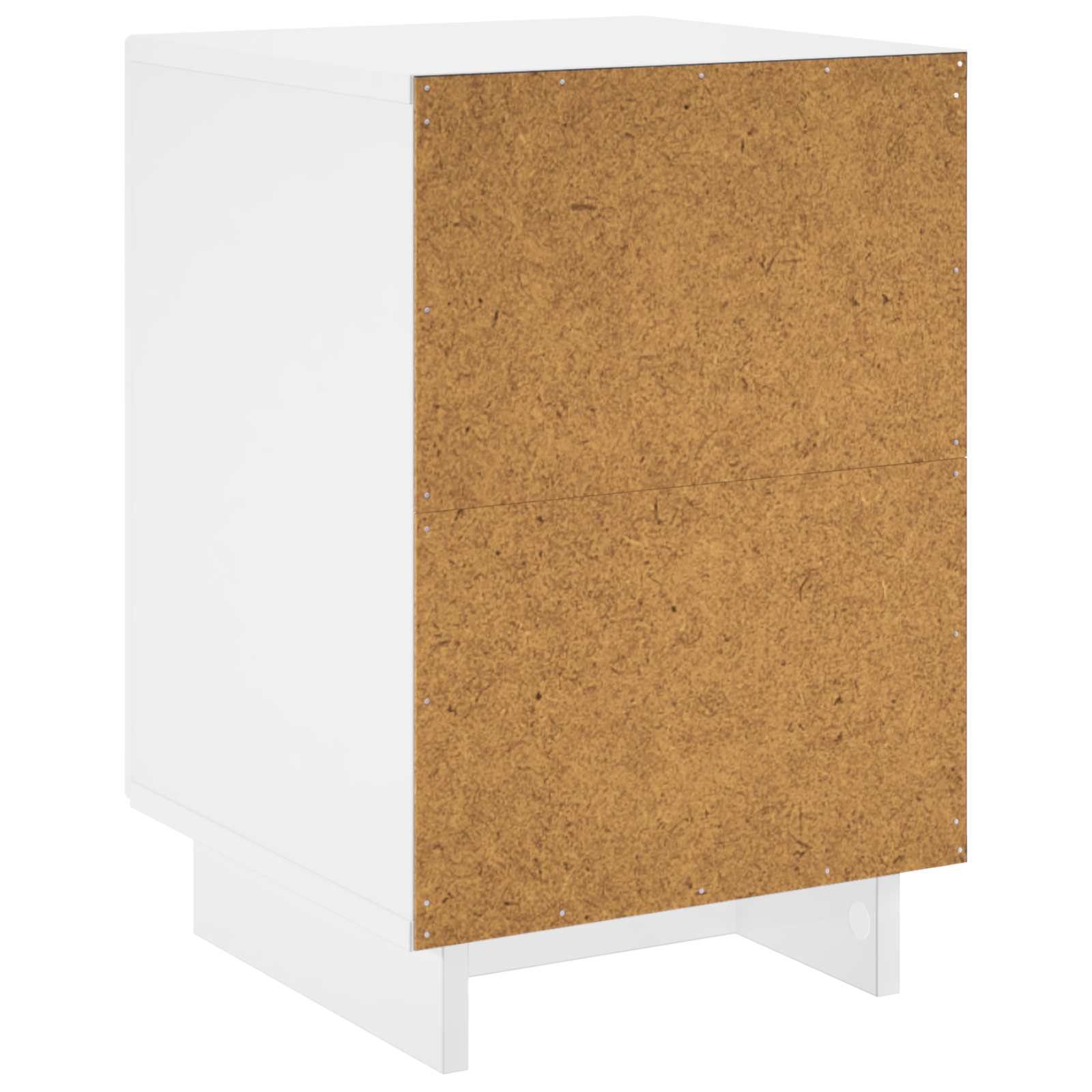 Nachtkastje Hoogglans Wit 33,5 x 34,5 x 50 cm Bewerkt hout
