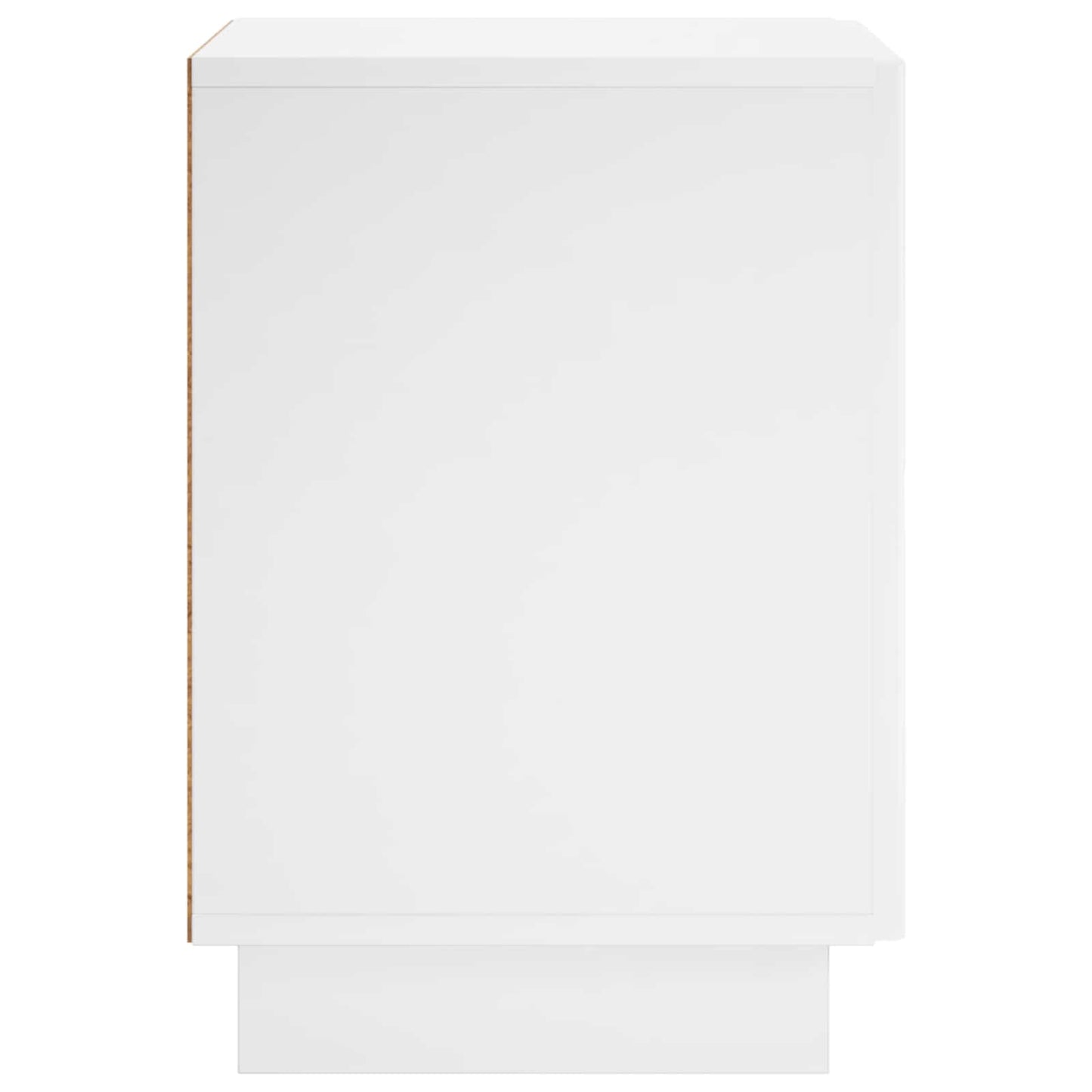 Nachtkastje Hoogglans Wit 33,5 x 34,5 x 50 cm Bewerkt hout