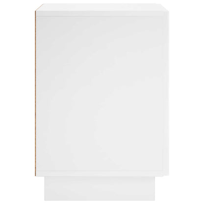 Nachtkastje 2 st Hoogglans Wit 33,5 x 34,5 x 50 cm Bewerkt hout