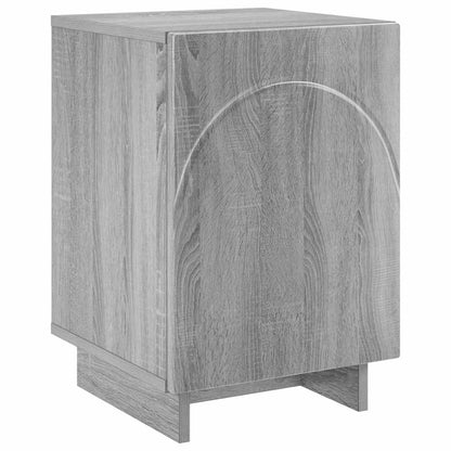 Nachtkastje Grijs Sonoma 33,5 x 34,5 x 50 cm Bewerkt hout