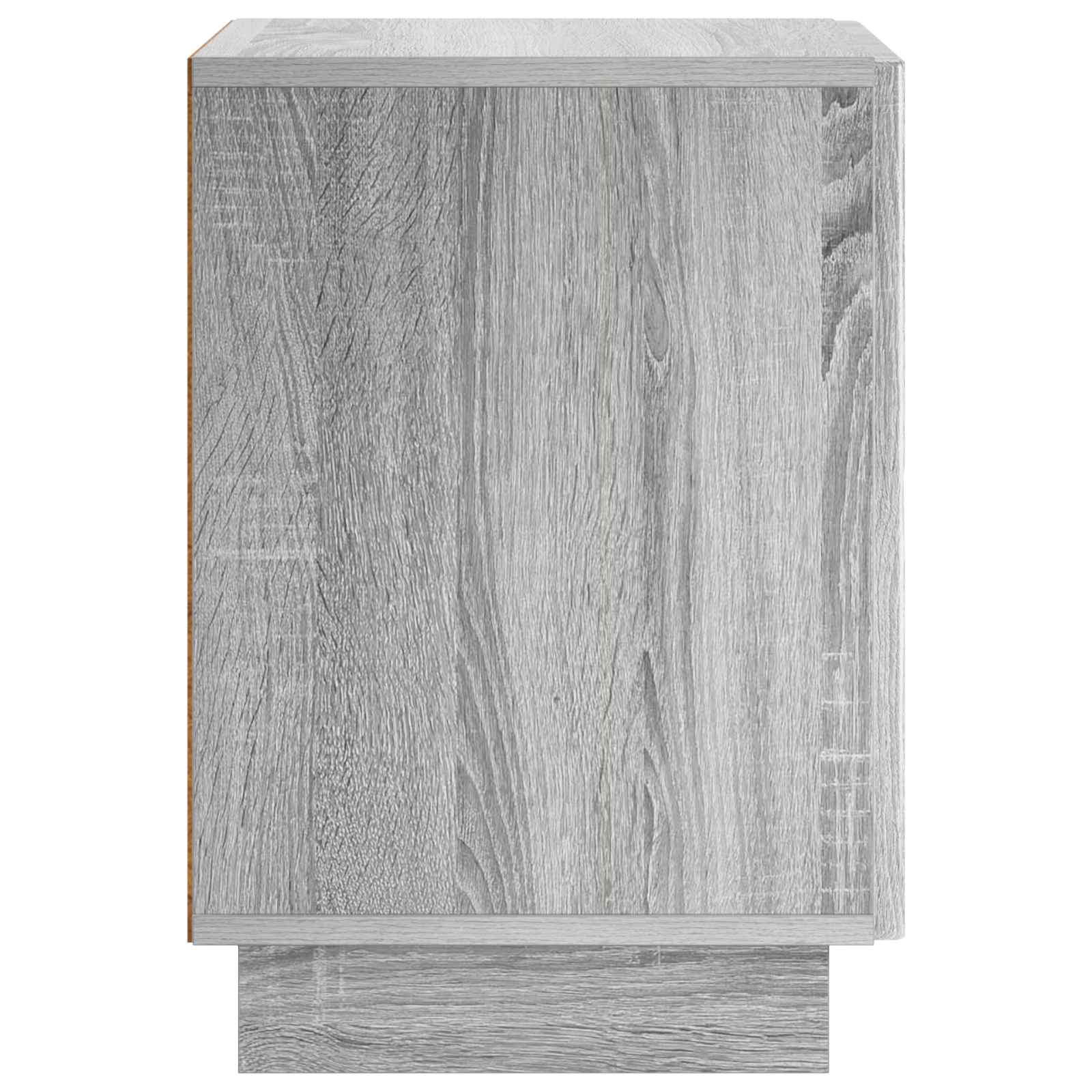 Nachtkastje Grijs Sonoma 33,5 x 34,5 x 50 cm Bewerkt hout