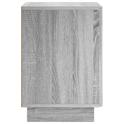 Nachtkastje Grijs Sonoma 33,5 x 34,5 x 50 cm Bewerkt hout