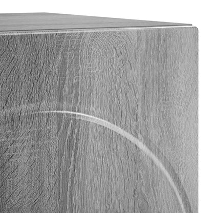 Nachtkastje 2 st Grijs Sonoma 33,5 x 34,5 x 50 cm Bewerkt hout