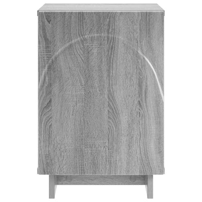 Nachtkastje 2 st Grijs Sonoma 33,5 x 34,5 x 50 cm Bewerkt hout