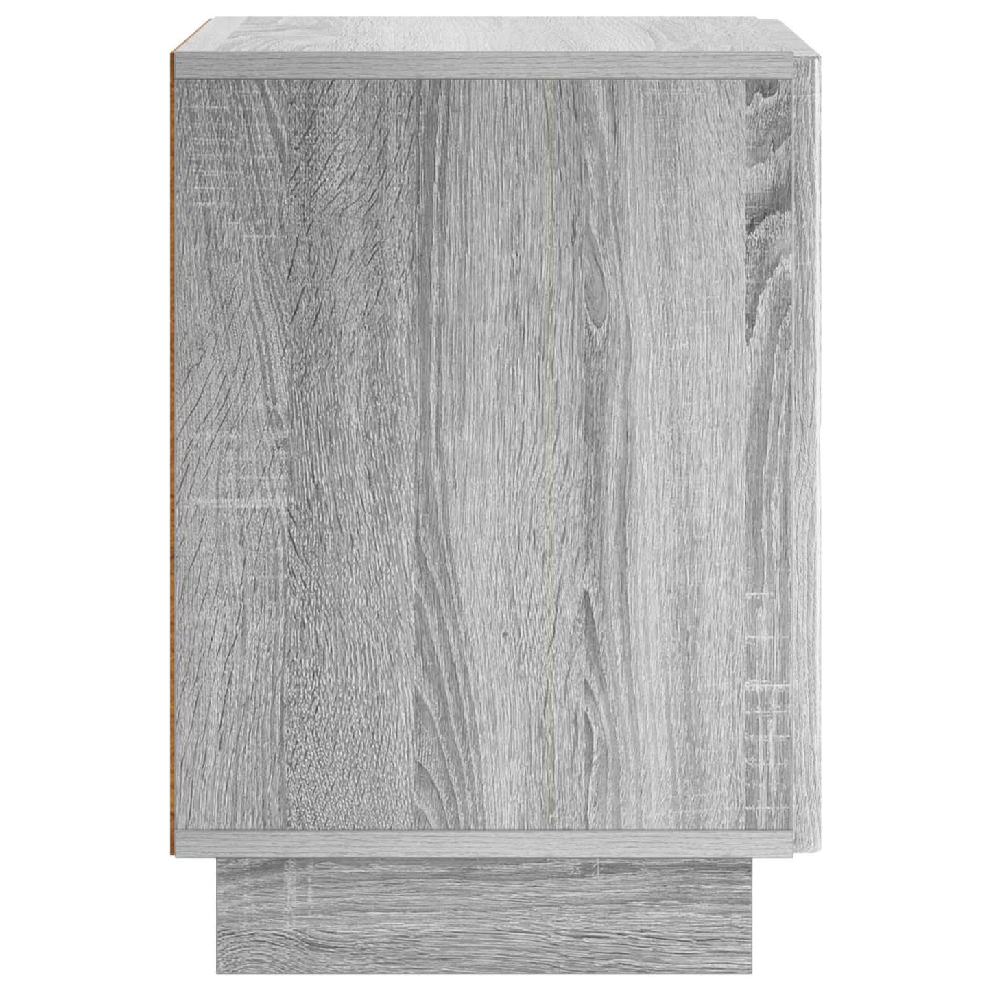 Nachtkastje 2 st Grijs Sonoma 33,5 x 34,5 x 50 cm Bewerkt hout