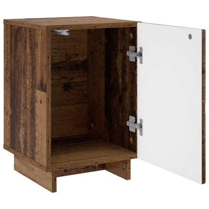 Nachtkastje Oud hout 33,5 x 34,5 x 50 cm Bewerkt hout