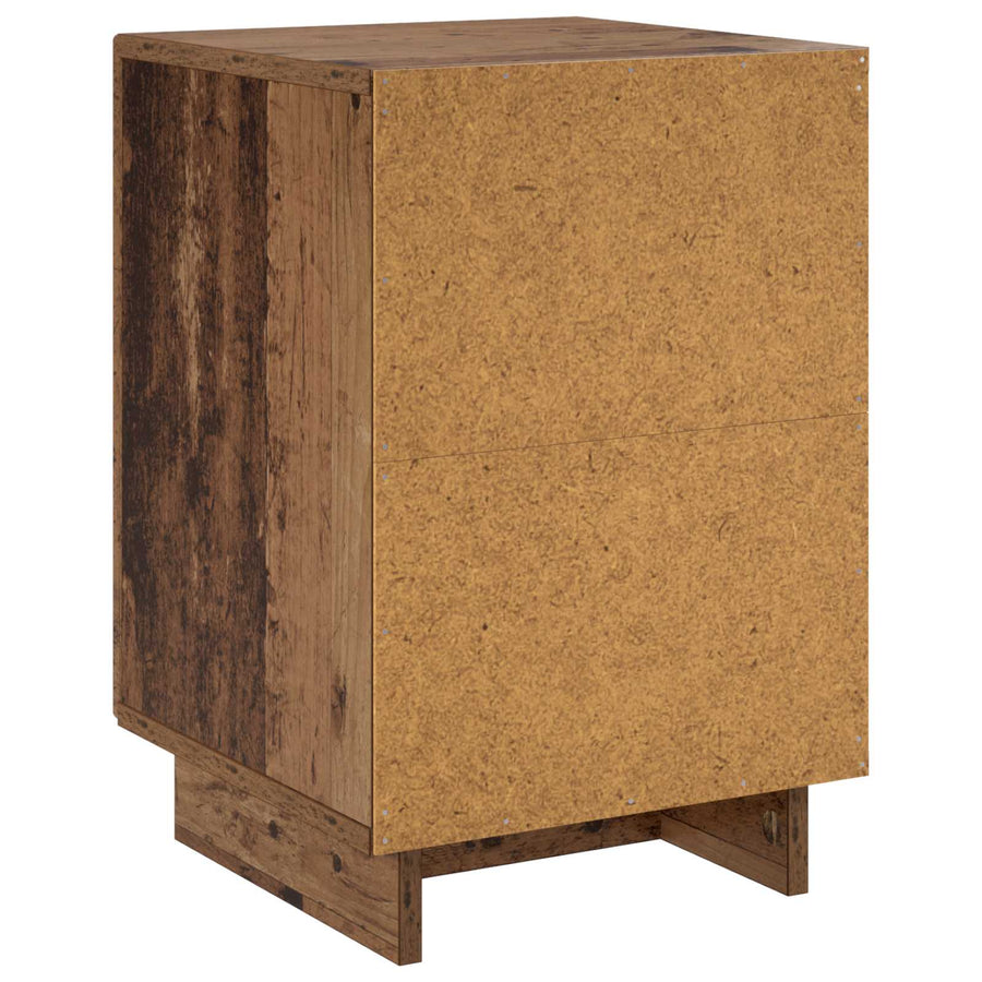 Nachtkastje Oud hout 33,5 x 34,5 x 50 cm Bewerkt hout