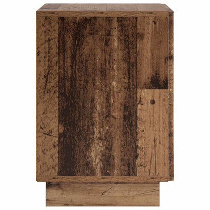 Nachtkastje Oud hout 33,5 x 34,5 x 50 cm Bewerkt hout