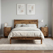 Nachtkastje set 2 st 33,5x34,5x50 cm oud hout