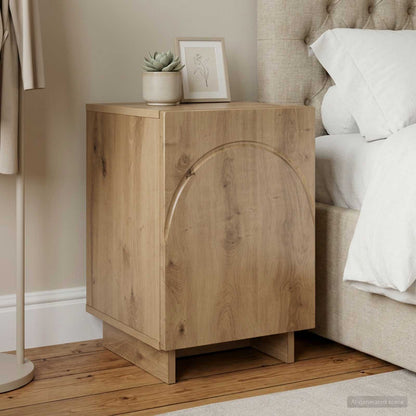 Nachtkastje Artisan eiken 33,5 x 34,5 x 50 cm Bewerkt hout