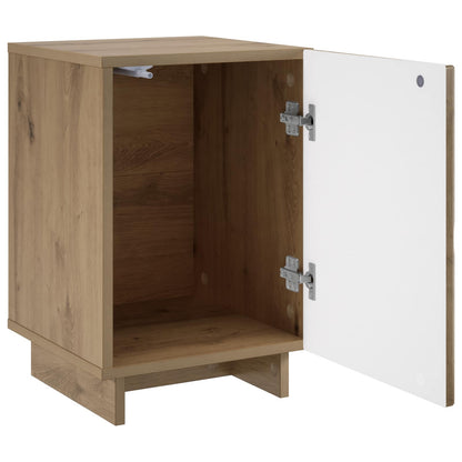 Nachtkastje Artisan eiken 33,5 x 34,5 x 50 cm Bewerkt hout