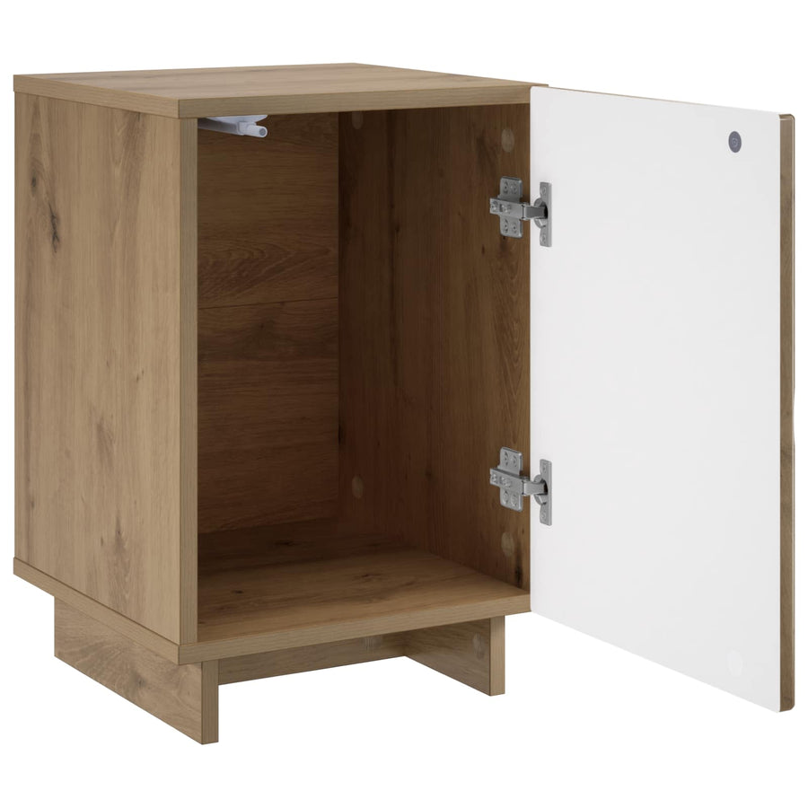 Nachtkastje Artisan eiken 33,5 x 34,5 x 50 cm Bewerkt hout