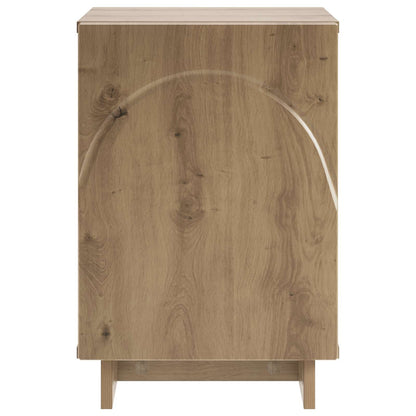 Nachtkastje Artisan eiken 33,5 x 34,5 x 50 cm Bewerkt hout