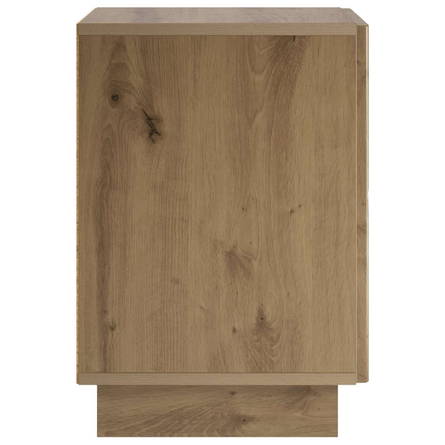 Nachtkastje Artisan eiken 33,5 x 34,5 x 50 cm Bewerkt hout