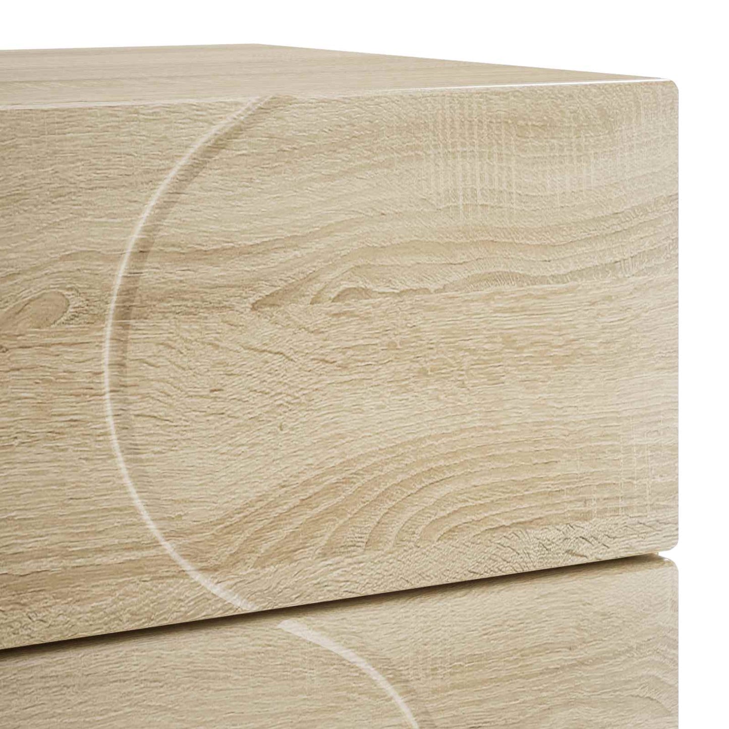 Nachtkastje Sonoma Eiken 33,5 x 34,5 x 60 cm Bewerkt hout