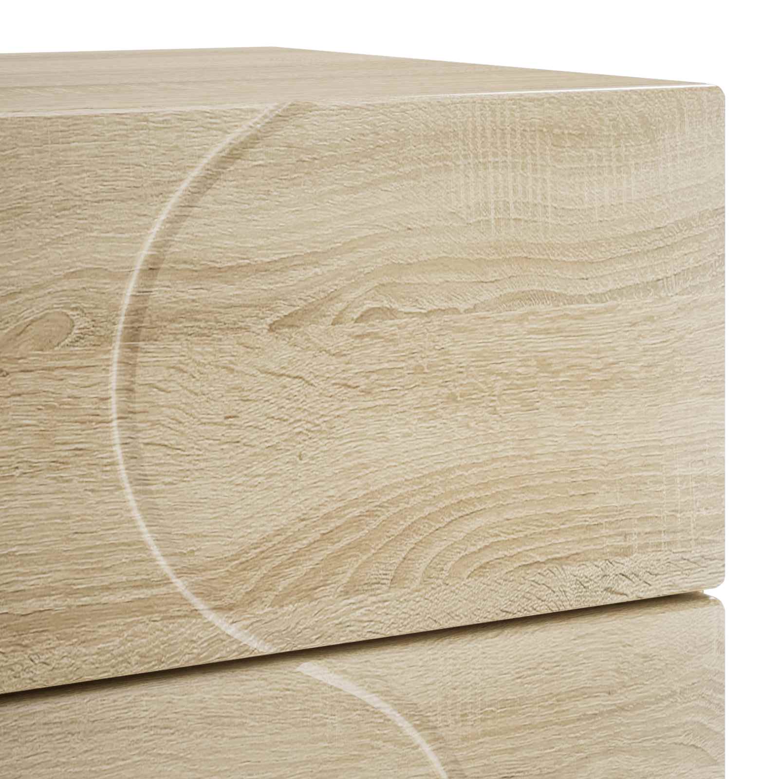 Nachtkastje Sonoma Eiken 33,5 x 34,5 x 60 cm Bewerkt hout