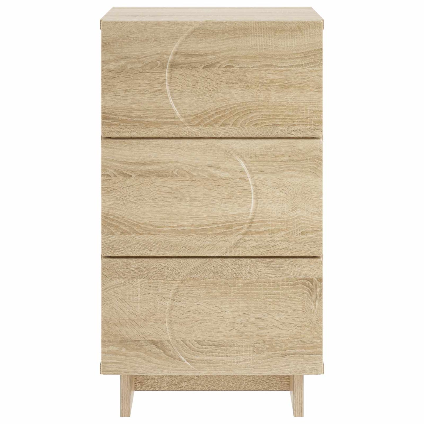 Nachtkastje Sonoma Eiken 33,5 x 34,5 x 60 cm Bewerkt hout