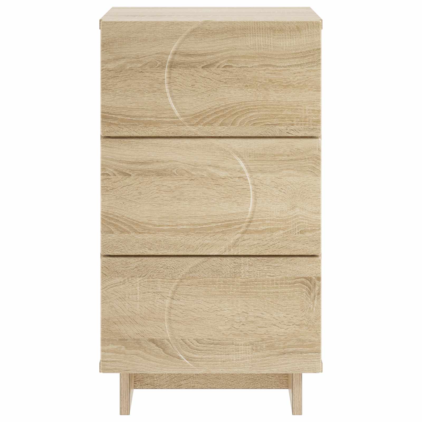 Nachtkastje Sonoma Eiken 33,5 x 34,5 x 60 cm Bewerkt hout