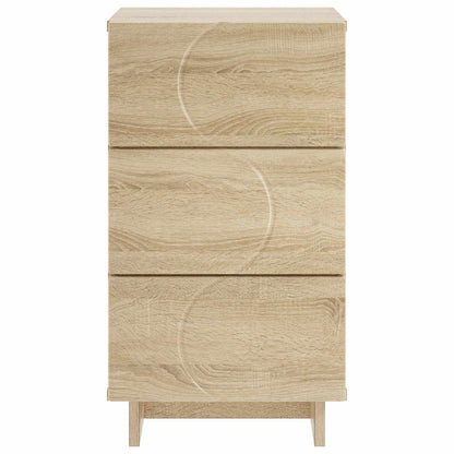 Nachtkastje Sonoma Eiken 33,5 x 34,5 x 60 cm Bewerkt hout
