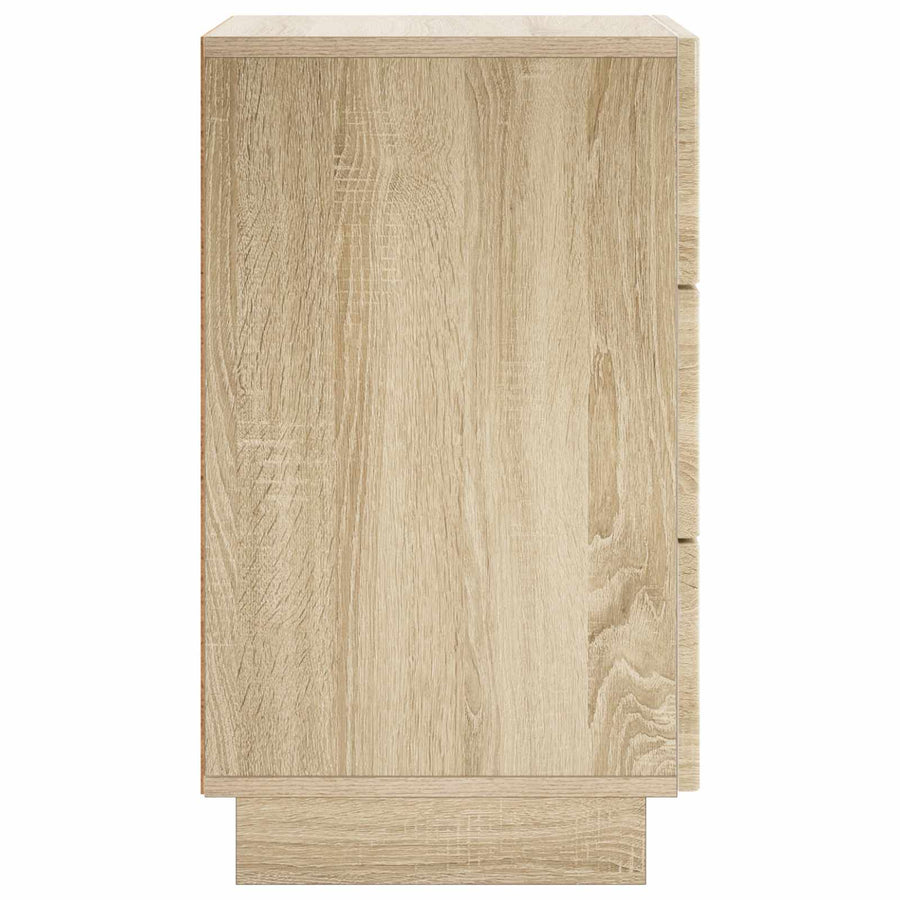 Nachtkastje Sonoma Eiken 33,5 x 34,5 x 60 cm Bewerkt hout