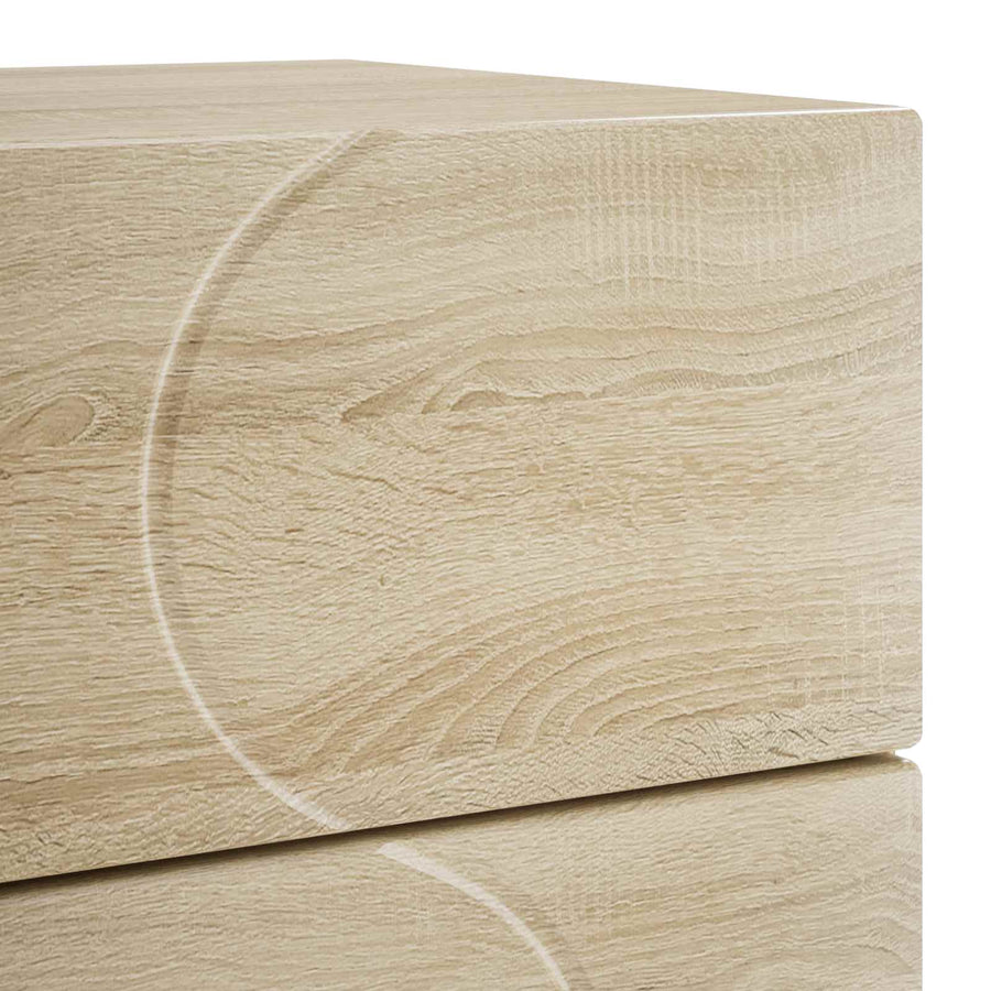 Nachtkastje 2 st Sonoma Eiken 33,5 x 34,5 x 60 cm Bewerkt hout