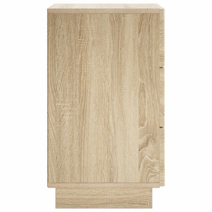 Nachtkastje 2 st Sonoma Eiken 33,5 x 34,5 x 60 cm Bewerkt hout