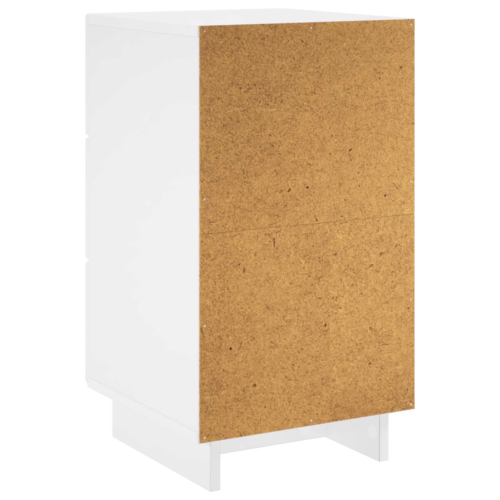 Nachtkastje Hoogglans Wit 33,5 x 34,5 x 60 cm Bewerkt hout