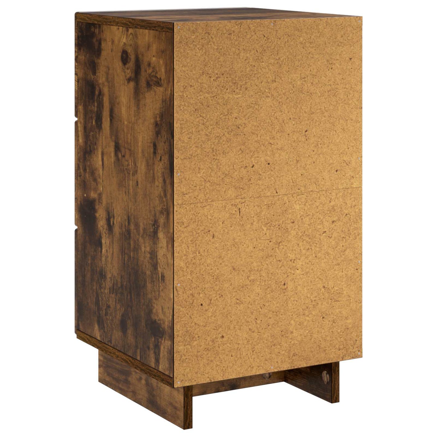 Nachtkastje 2 st Gerookt eiken 33,5 x 34,5 x 60 cm Bewerkt hout
