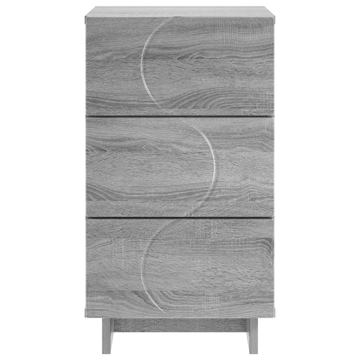 Nachtkastje Grijs Sonoma 33,5 x 34,5 x 60 cm Bewerkt hout