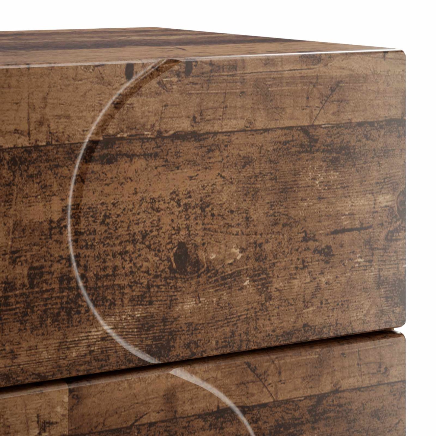 Nachtkastje Oud hout 33,5 x 34,5 x 60 cm Bewerkt hout