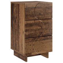 Nachtkastje Oud hout 33,5 x 34,5 x 60 cm Bewerkt hout