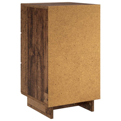 Nachtkastje Oud hout 33,5 x 34,5 x 60 cm Bewerkt hout