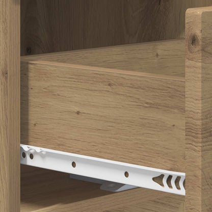 Nachtkastje Artisan eiken 33,5 x 34,5 x 60 cm Bewerkt hout