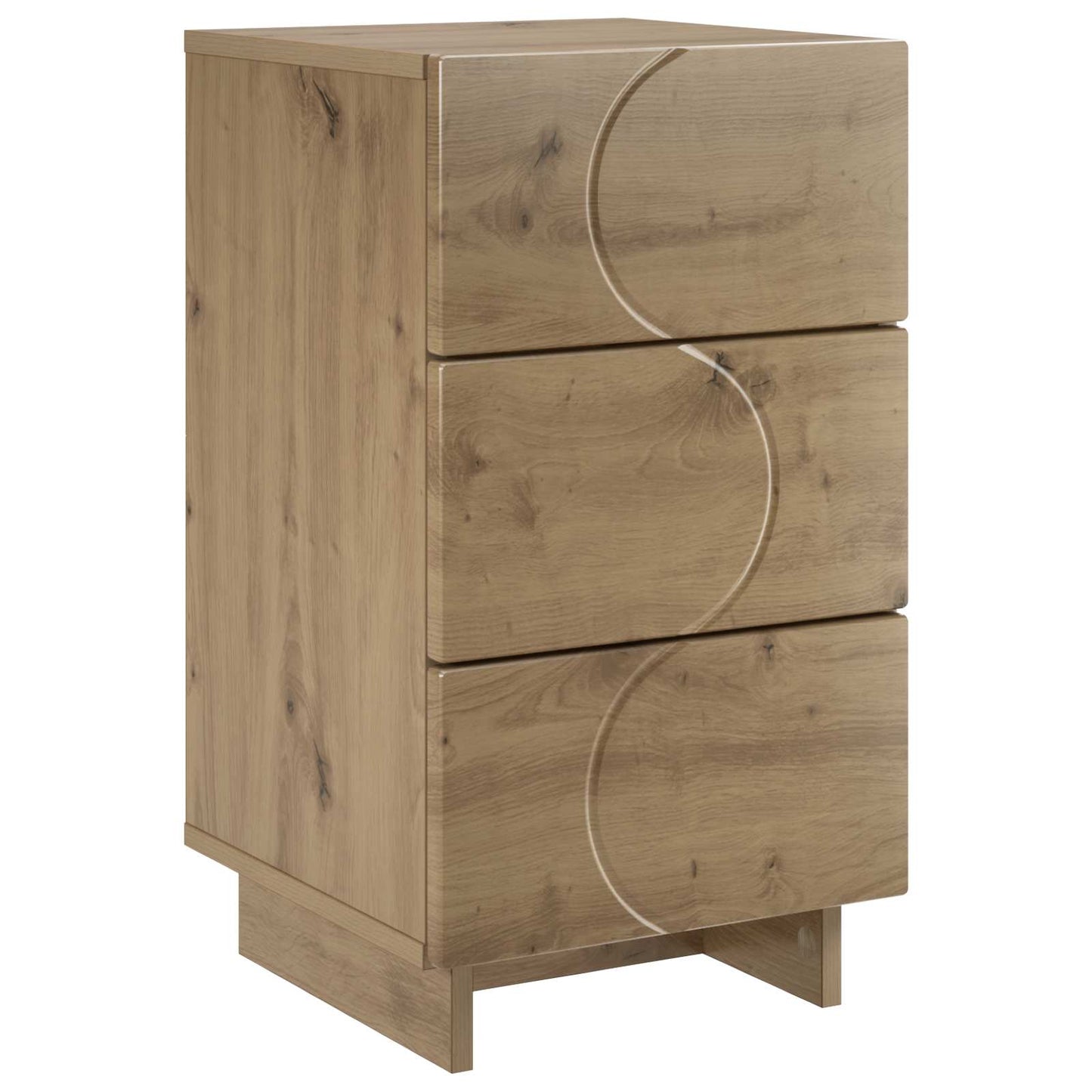 Nachtkastje Artisan eiken 33,5 x 34,5 x 60 cm Bewerkt hout