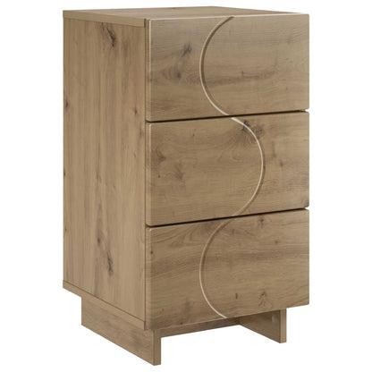 Nachtkastje Artisan eiken 33,5 x 34,5 x 60 cm Bewerkt hout