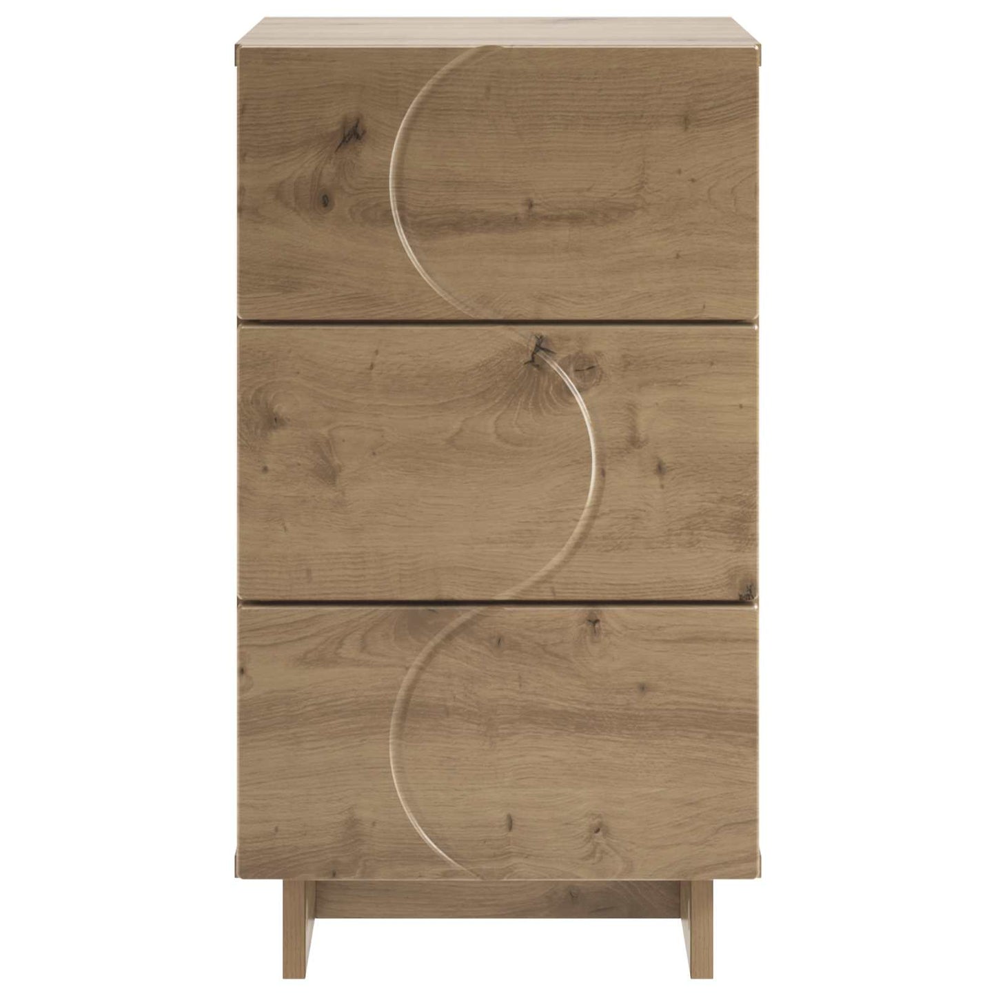 Nachtkastje Artisan eiken 33,5 x 34,5 x 60 cm Bewerkt hout