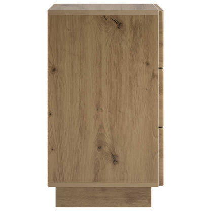 Nachtkastje Artisan eiken 33,5 x 34,5 x 60 cm Bewerkt hout