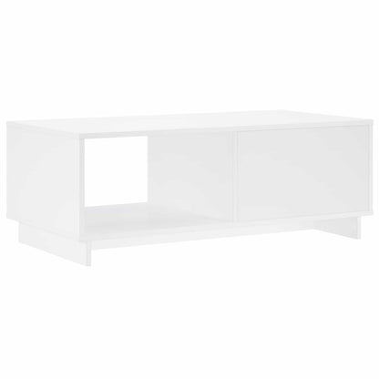 Salontafel Wit 95 x 50,5 x 35 cm Bewerkt hout
