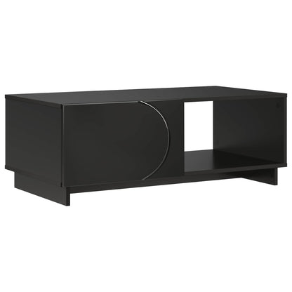 Salontafel Zwart 95 x 50,5 x 35 cm Bewerkt hout