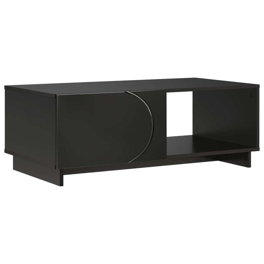 Salontafel Zwart 95 x 50,5 x 35 cm Bewerkt hout